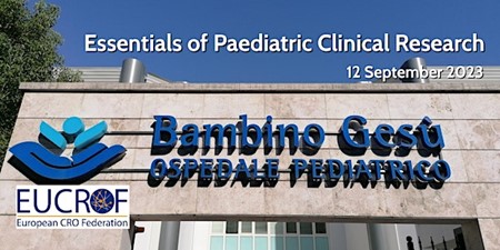 SAVE THE DATE: EUCROF workshop – Essentials of Paediatric Clinical Research – 12 September 2023, Rome – Italy